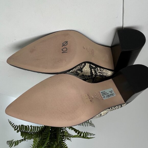 Schutz Maryana Block Heel Boots Size 9.5B Snake Print Knee High Boots Western - Picture 8 of 12